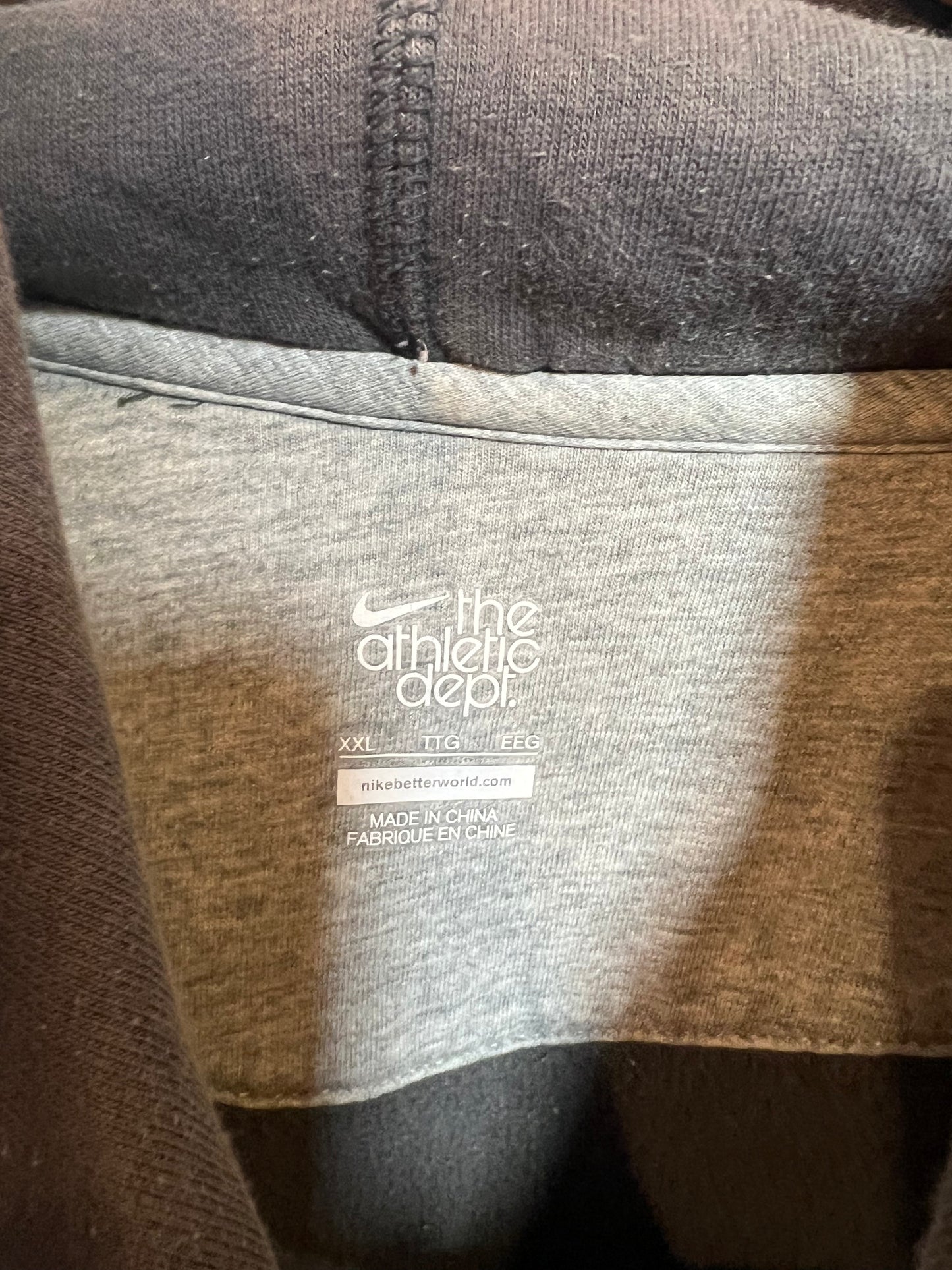 Nike Grey Mens Hoodie (Size XL)