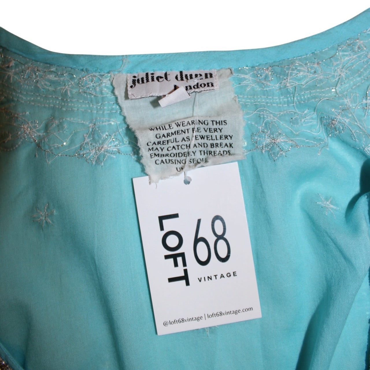 Juliet Dunn Embellished Blouse (Size M)