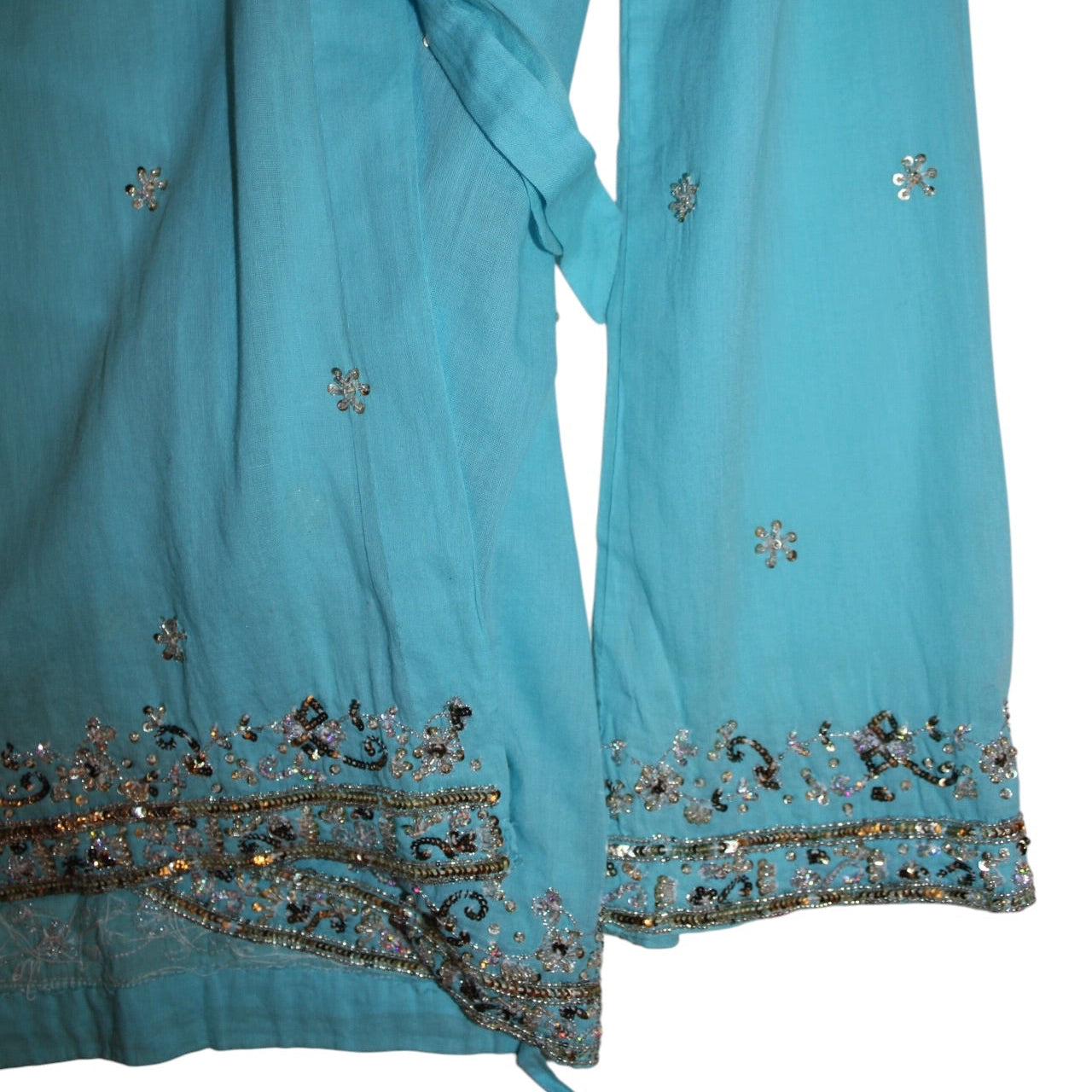 Juliet Dunn Embellished Blouse (Size M)