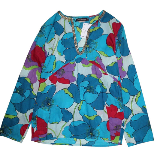 Antik Batik Floral Blouse (Size L)