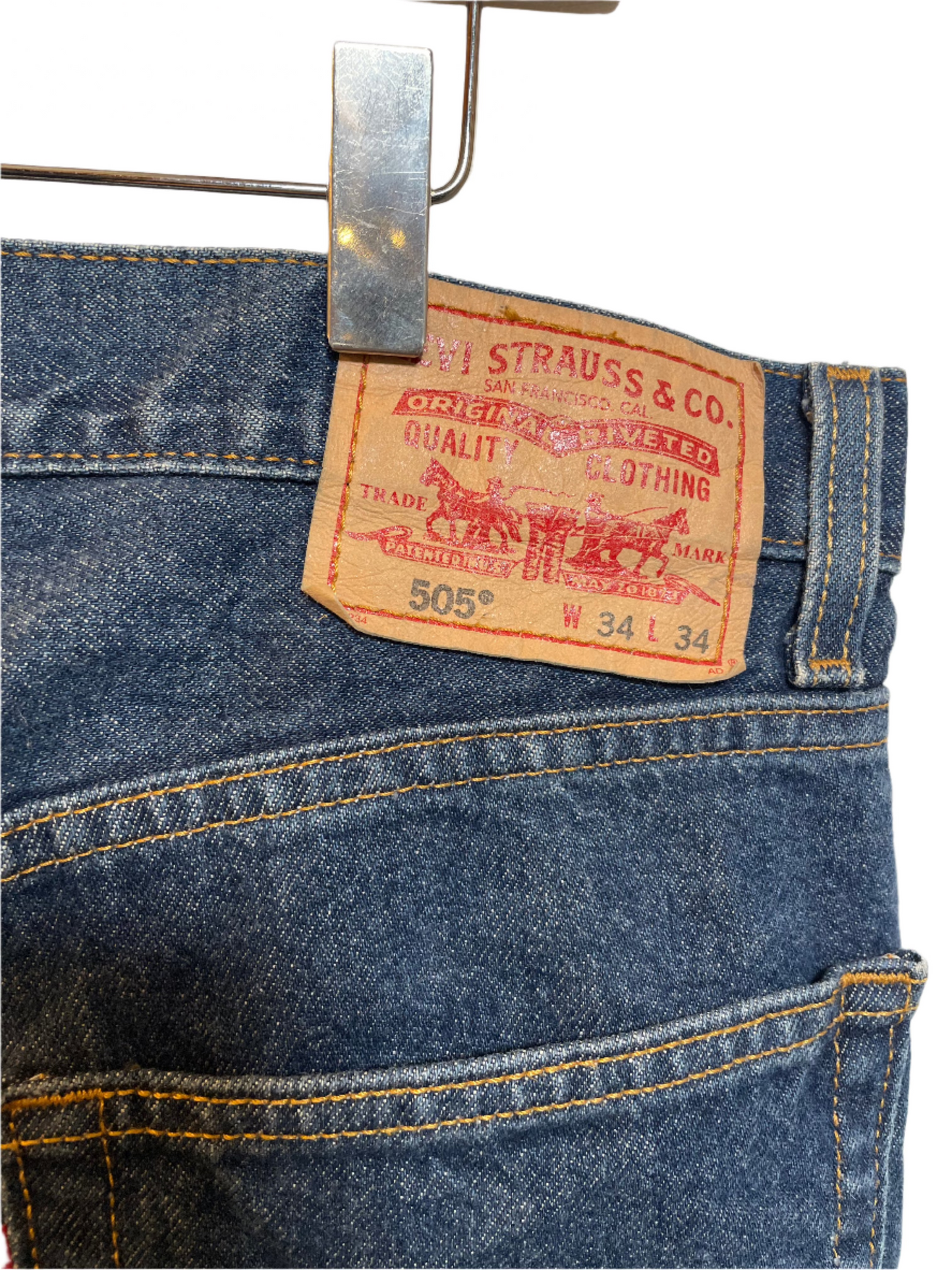 Levi's 501 Dark Blue Jeans (34x34)