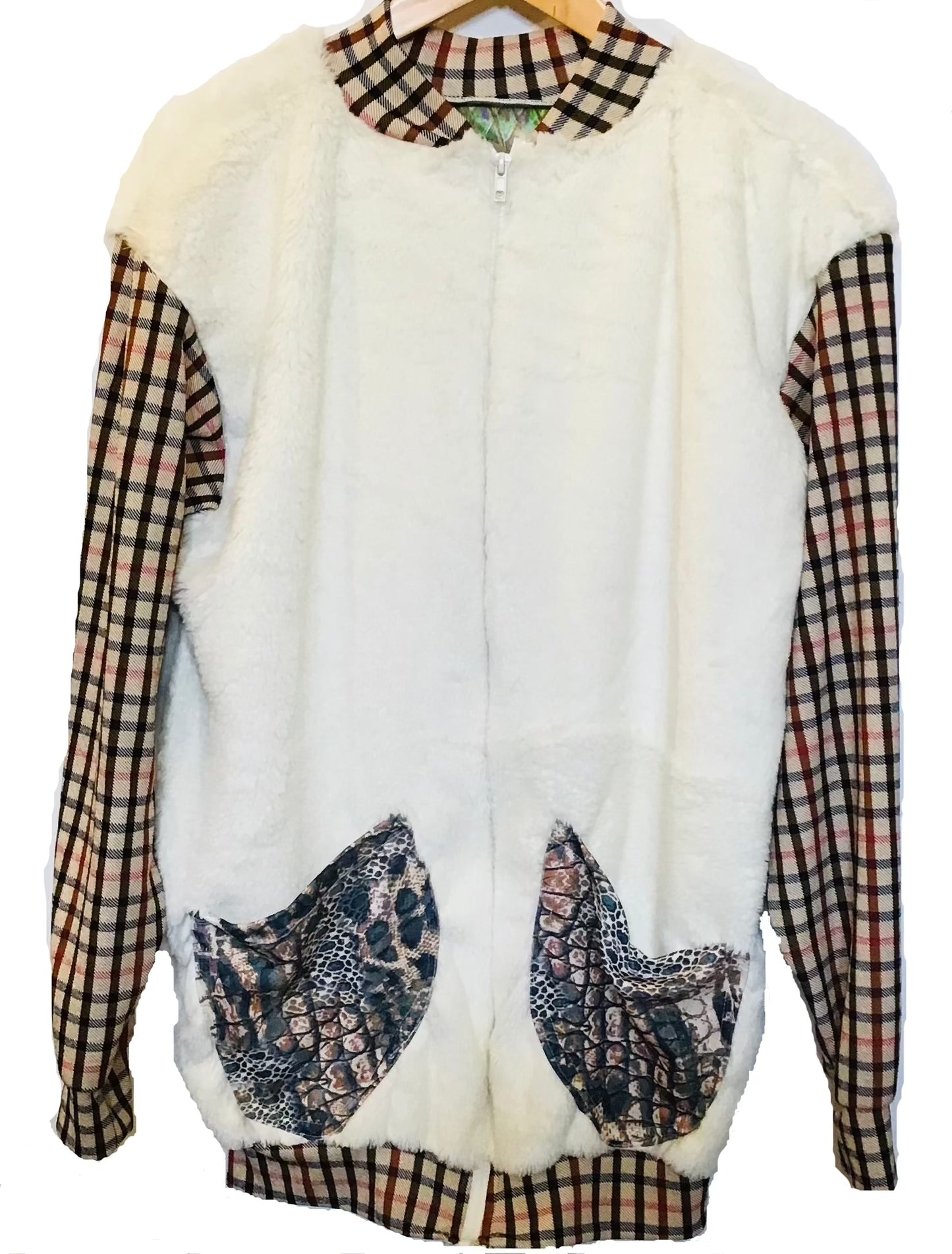 Matsinhe Crafts Handmade Bomber Jacket (Men's Size XL)
