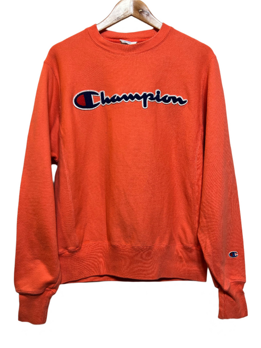 Champion Mens Orange Sweatshirt (Size M)