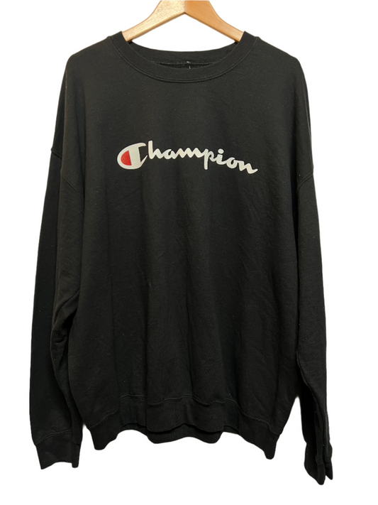 Champion Mens Black Sweatshirt (Size XL)