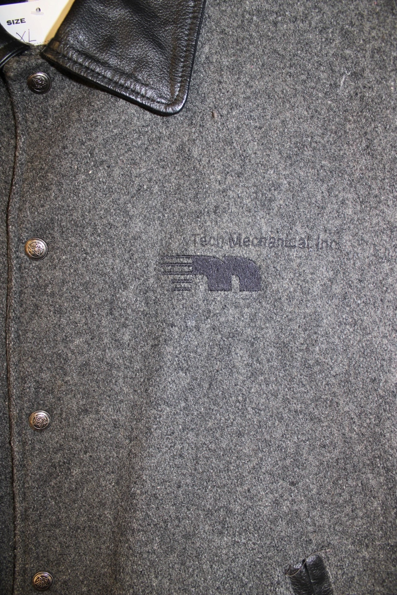 Luna Pier Leather Varsity Jacket (Size XL)