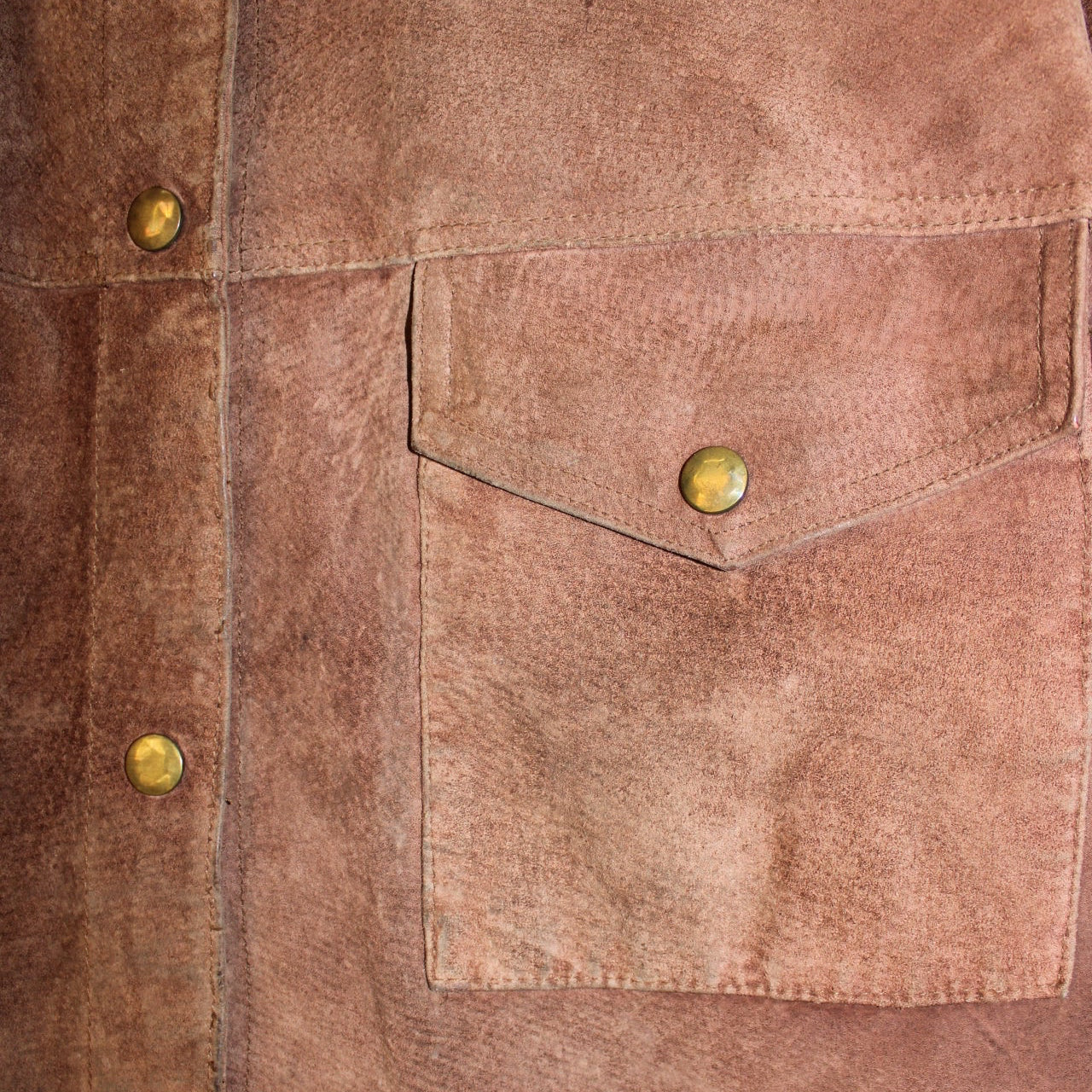 Collared Suede Donkey Jacket (Size L)