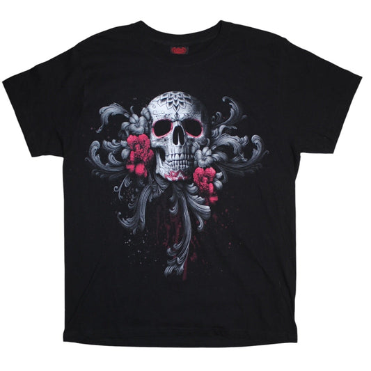 Spiral Skull T Shirt (Size M)