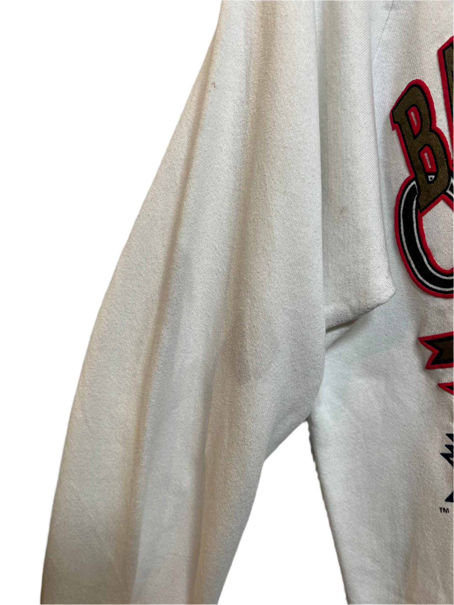 49ers Mens White Sweatshirt (Size L)