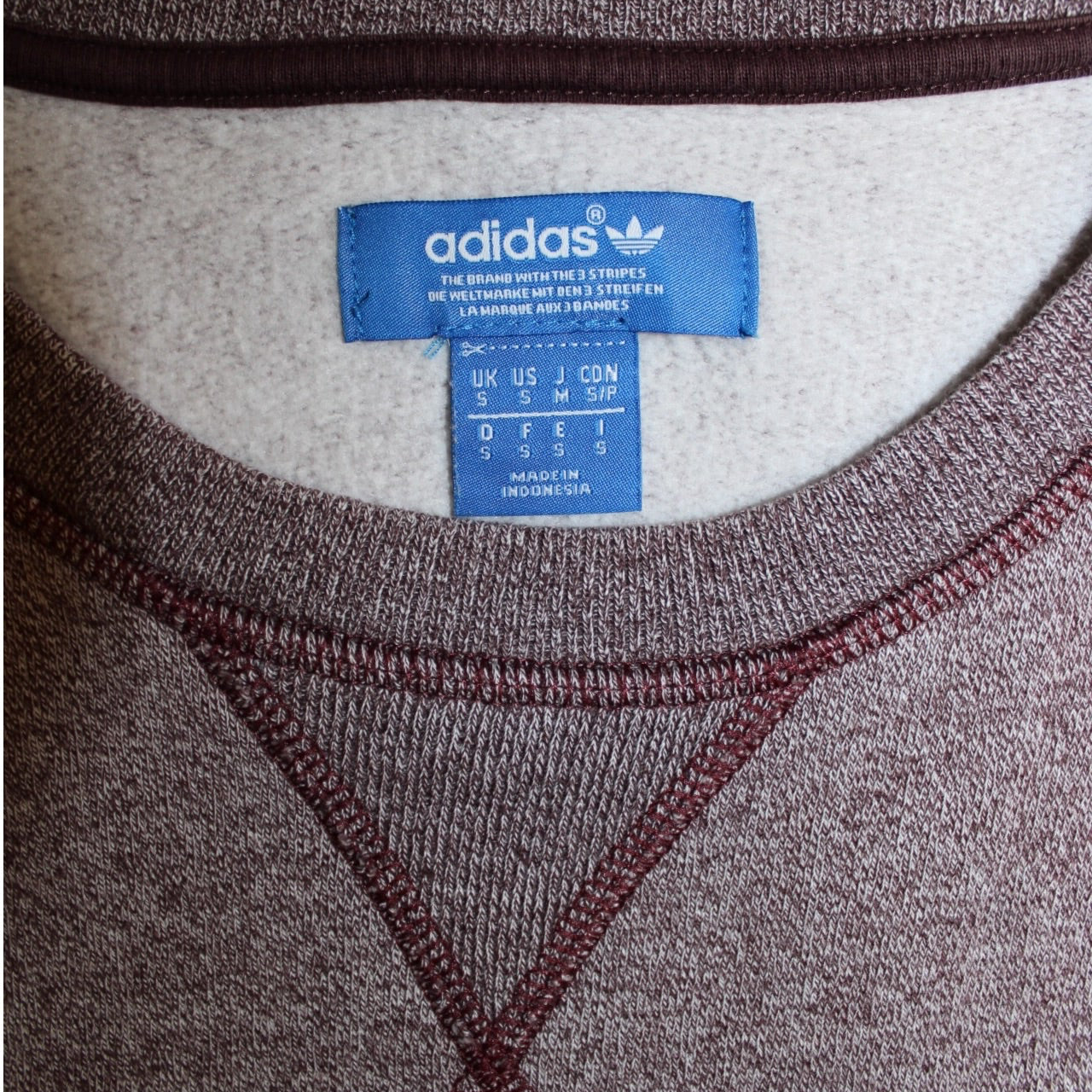 Adidas Reverse Stitch Sweatshirt (Size S)