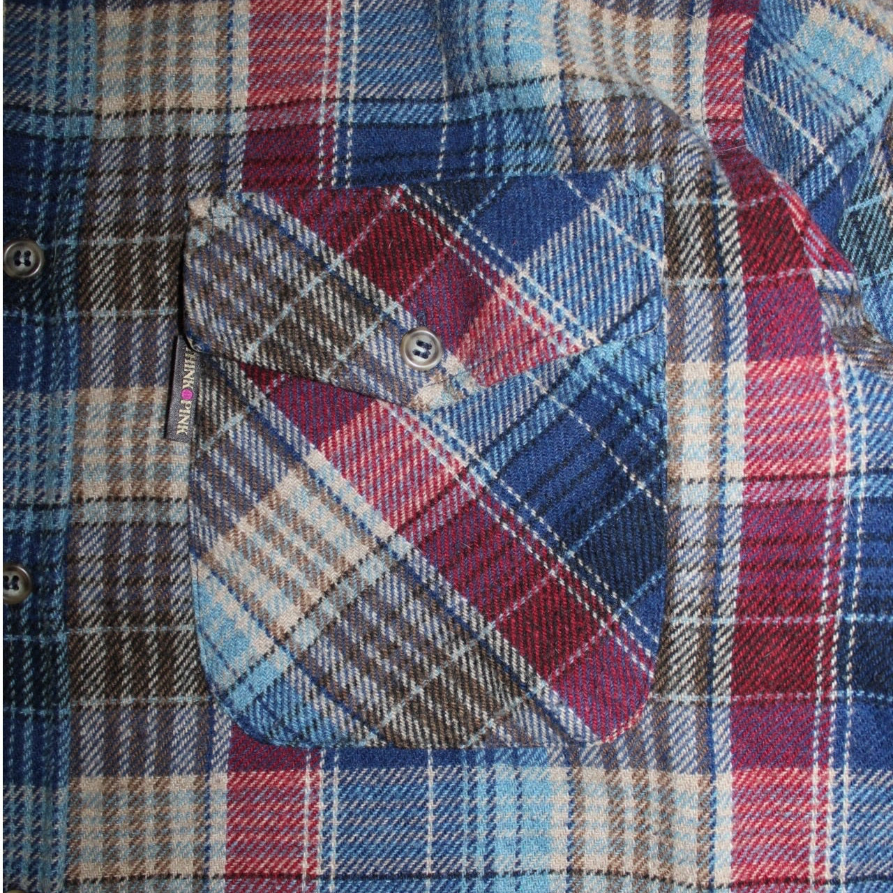 Think Pink Flannel Shirt (Size M)