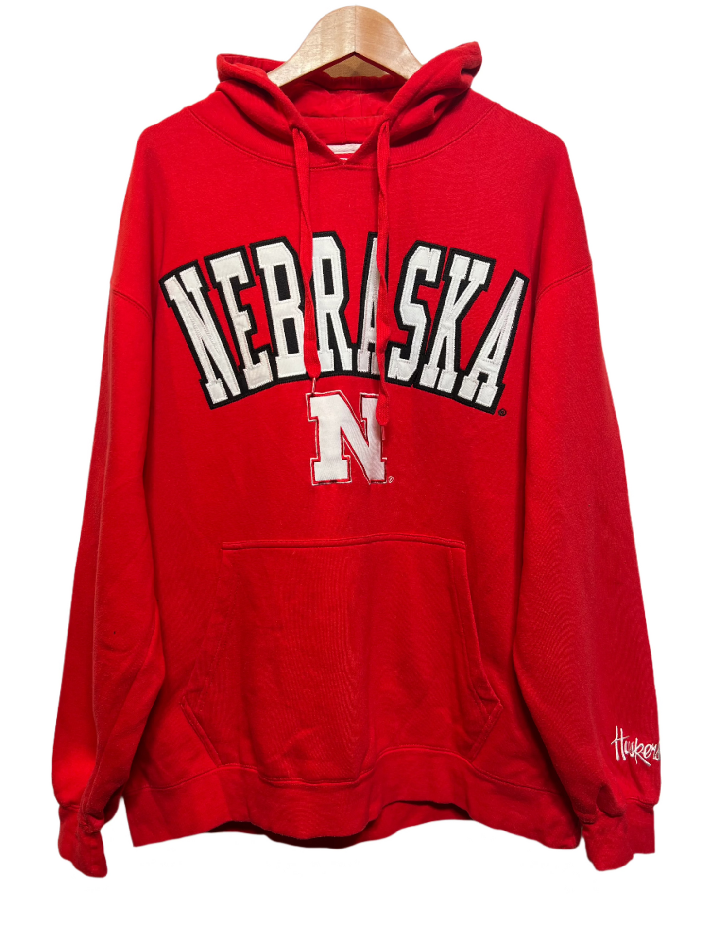 Nebraska Mens Red Hoodie (Size XL)