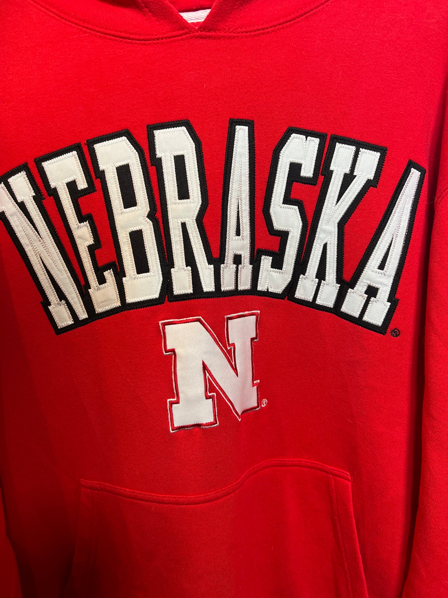 Nebraska Mens Red Hoodie (Size XL)