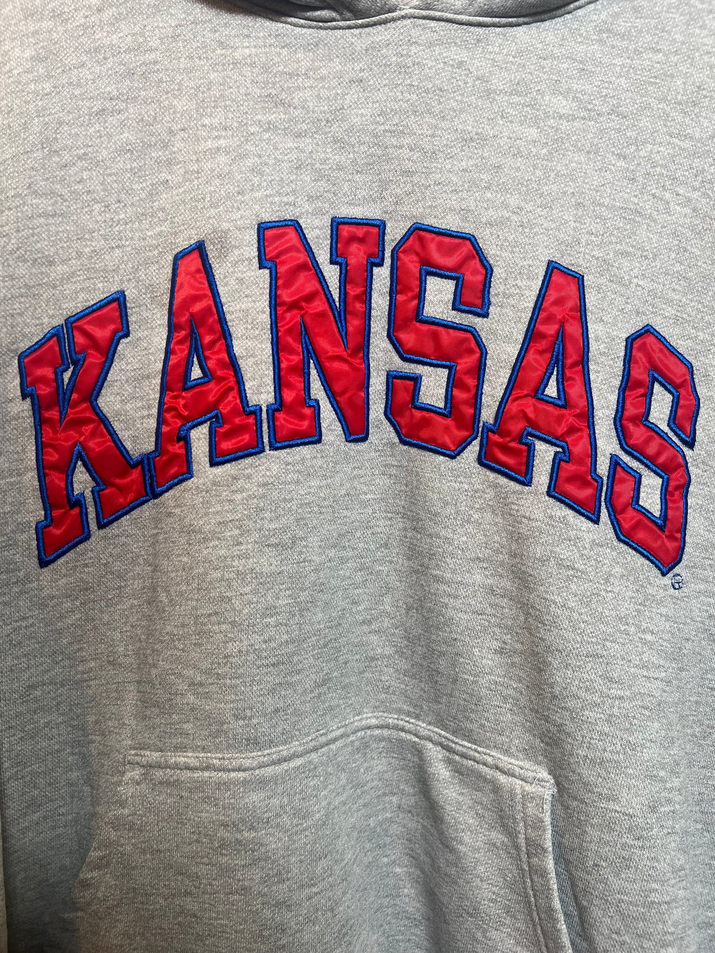 Kansas Grey Mens Hoodie (Size L)