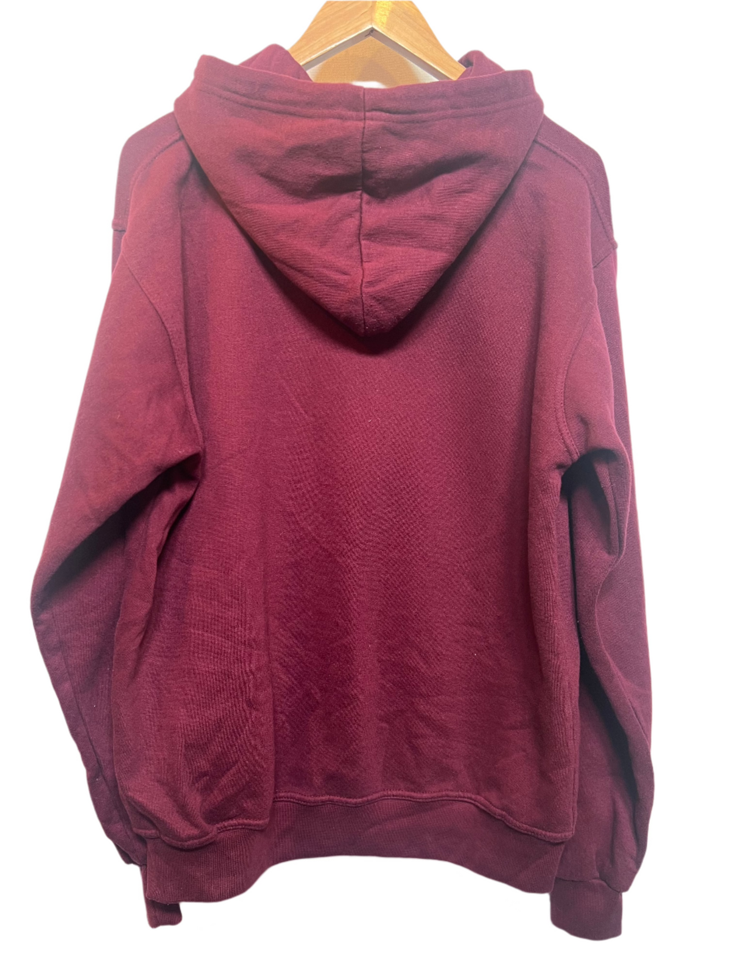 University Of Paris Mens Burgundy Hoodie (Size XL)