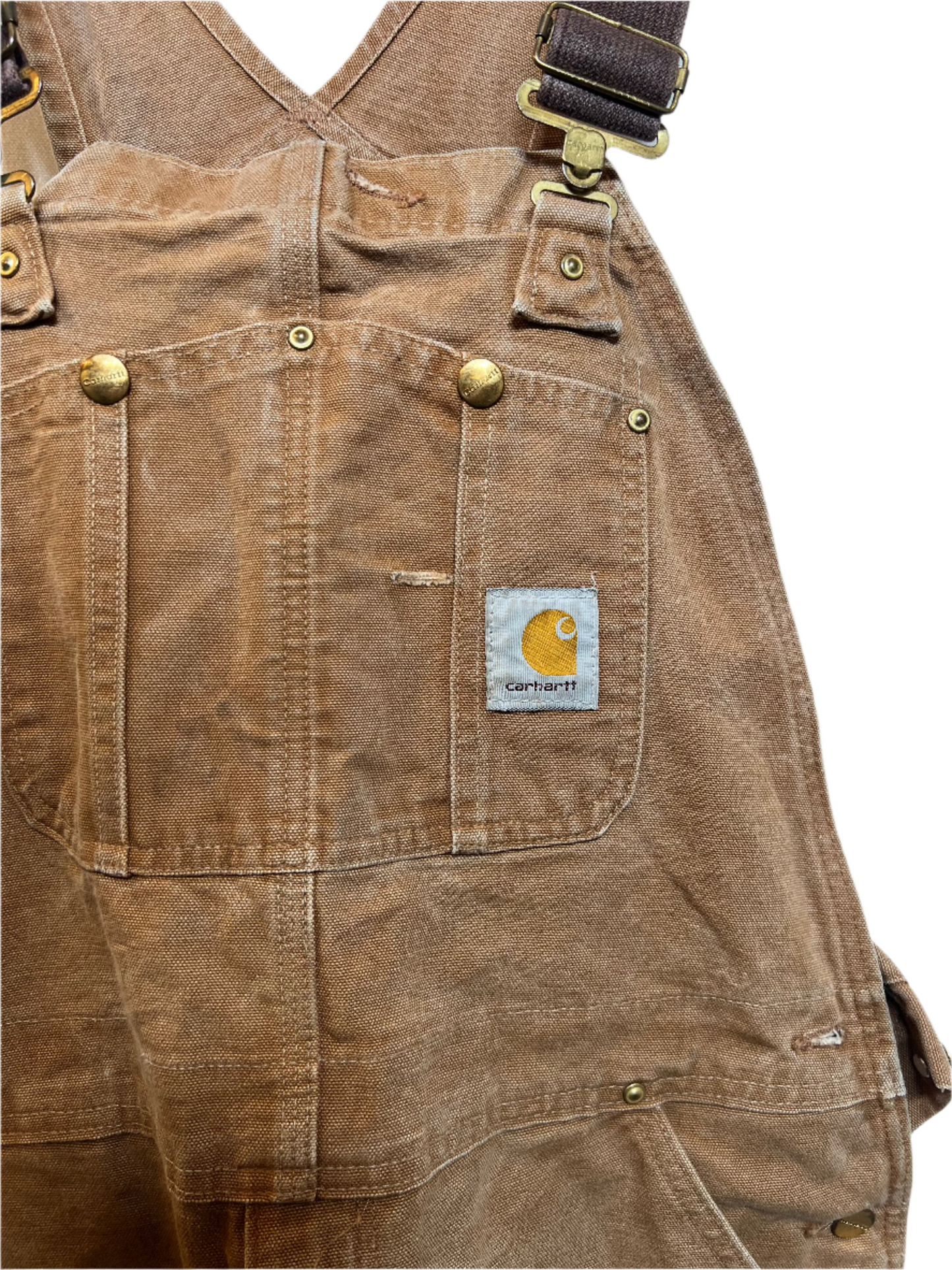 Carhartt Mens Brown Dungarees (Size XXL)