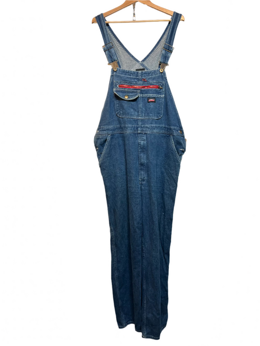 Dickies Mens Blue Dungarees (Size XL)