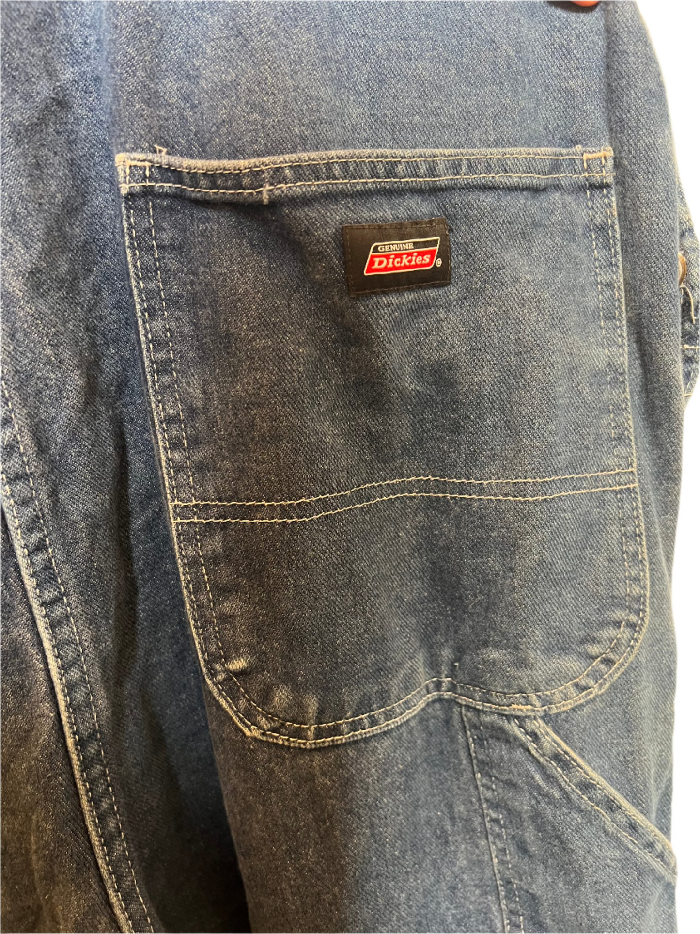 Dickies Mens Blue Dungarees (Size XL)