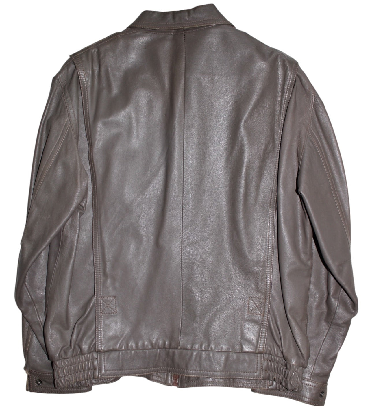 Collared Leather Jacket (Size M)