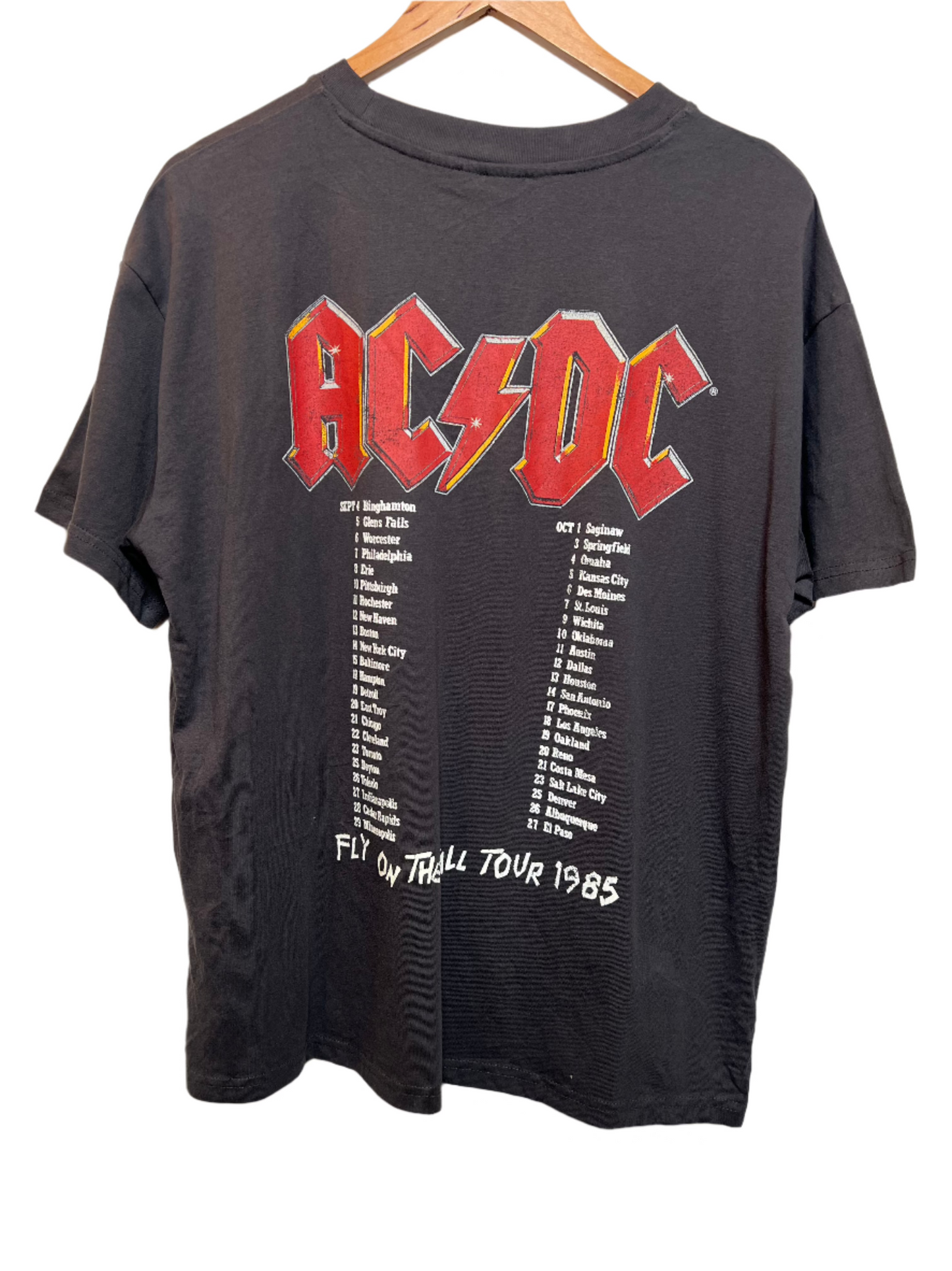 ACDC Mens Black T Shirt (Size L)