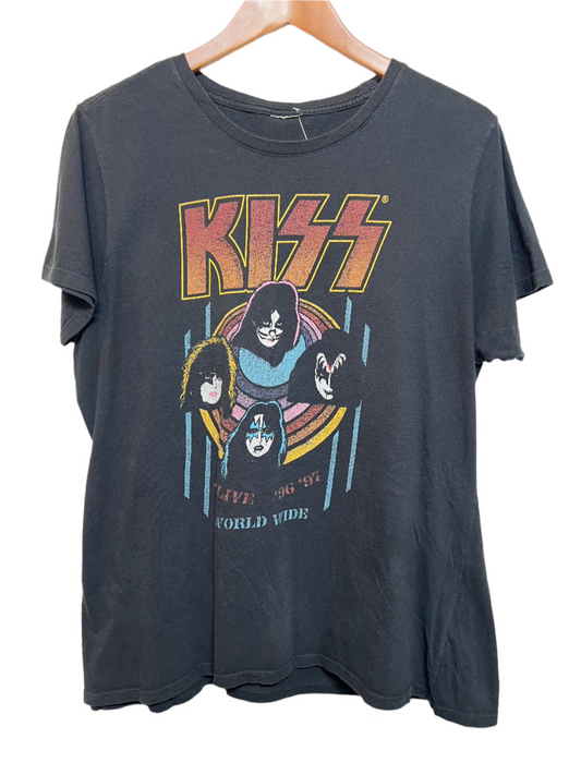 KISS Mens Black T Shirt (Size M)