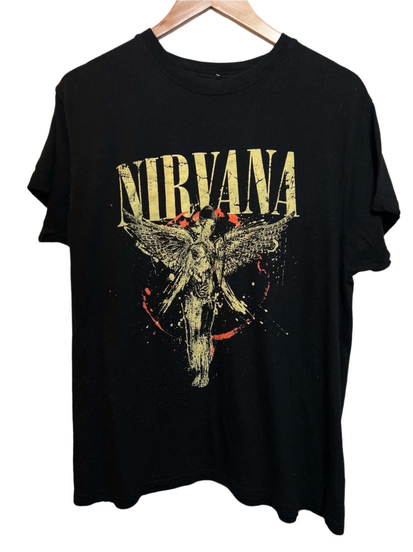 Nirvana Mens Black T Shirt (Size XL)