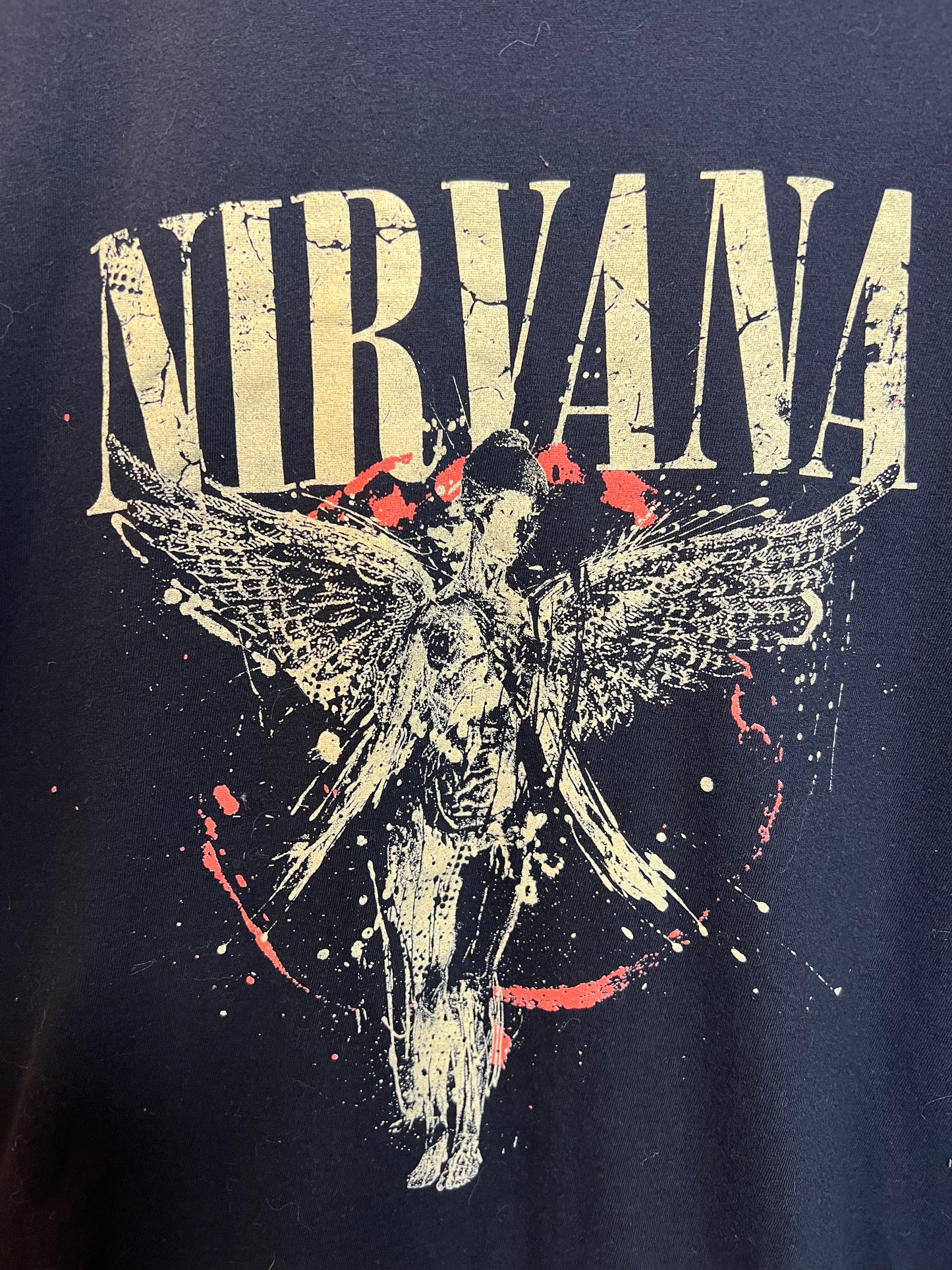 Nirvana Mens Black T Shirt (Size XL)