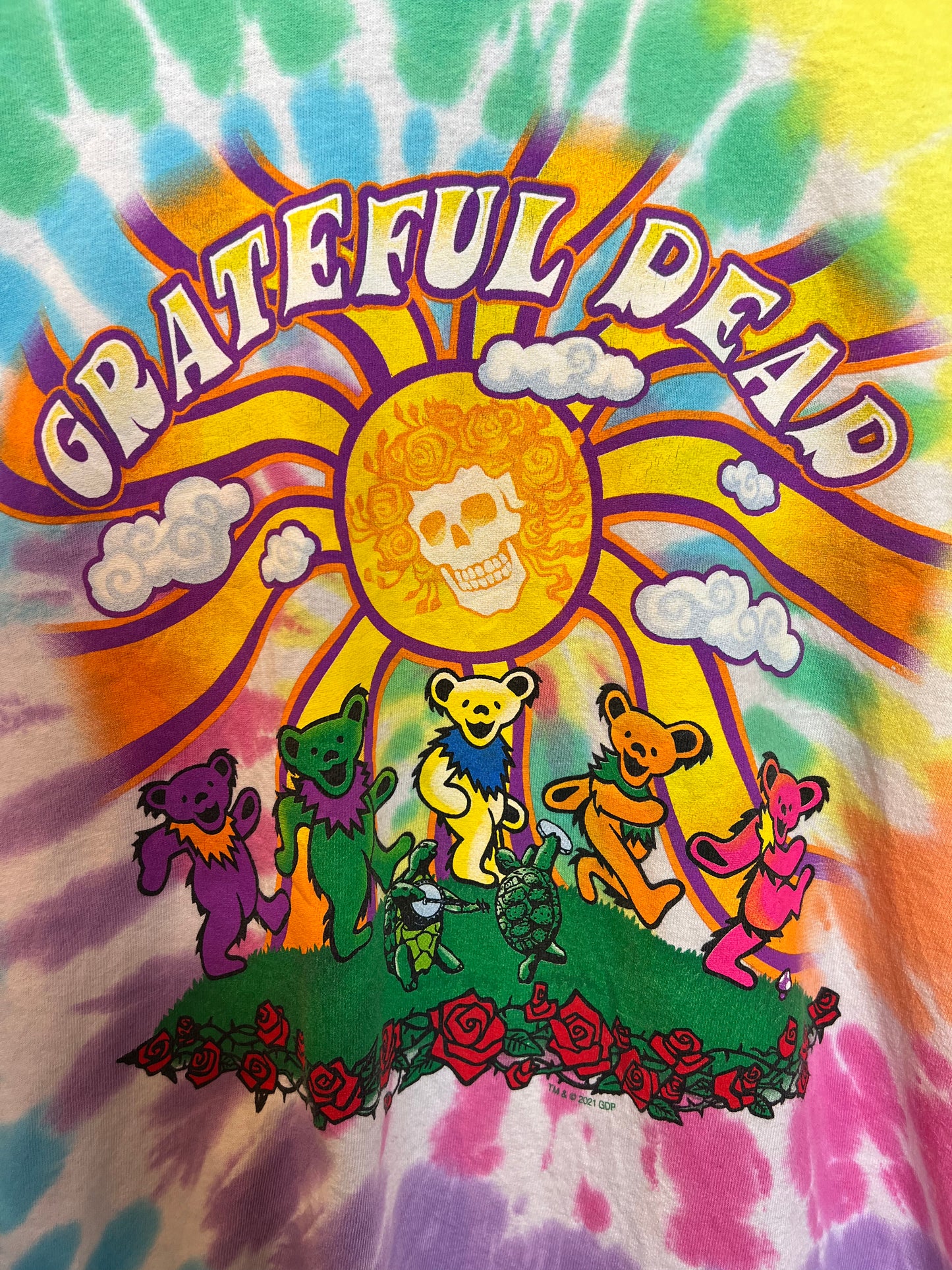 Grateful Dead Mens Tie Dye T Shirt (Size S)