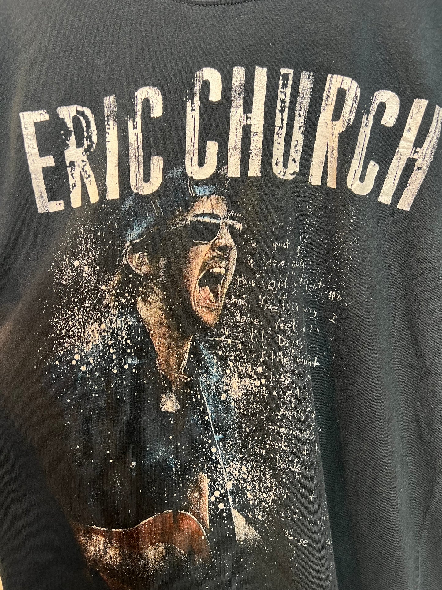 Eric Church Mens Black T Shirt (Size S)