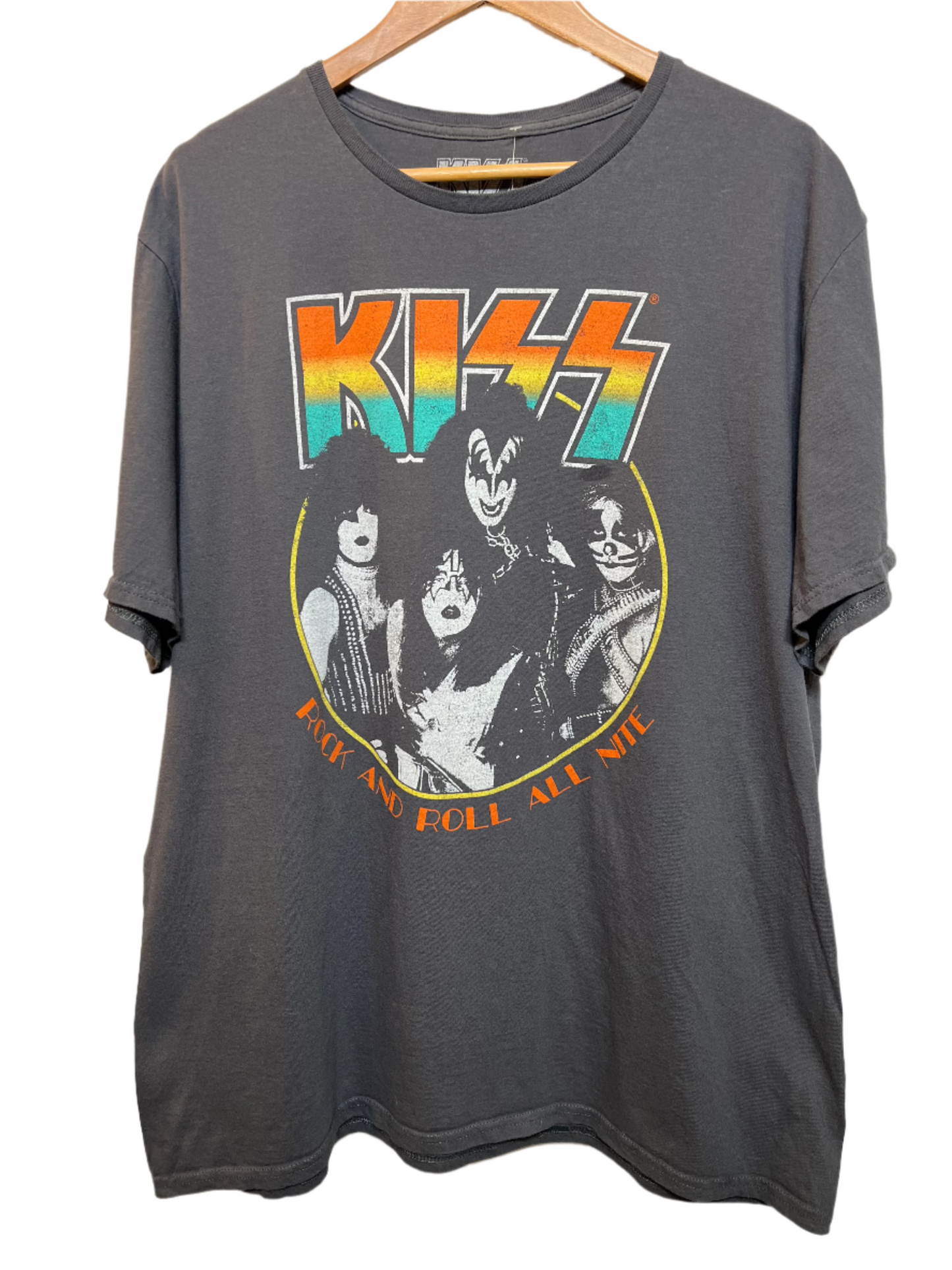 KISS Mens Grey T Shirt (Size XL)