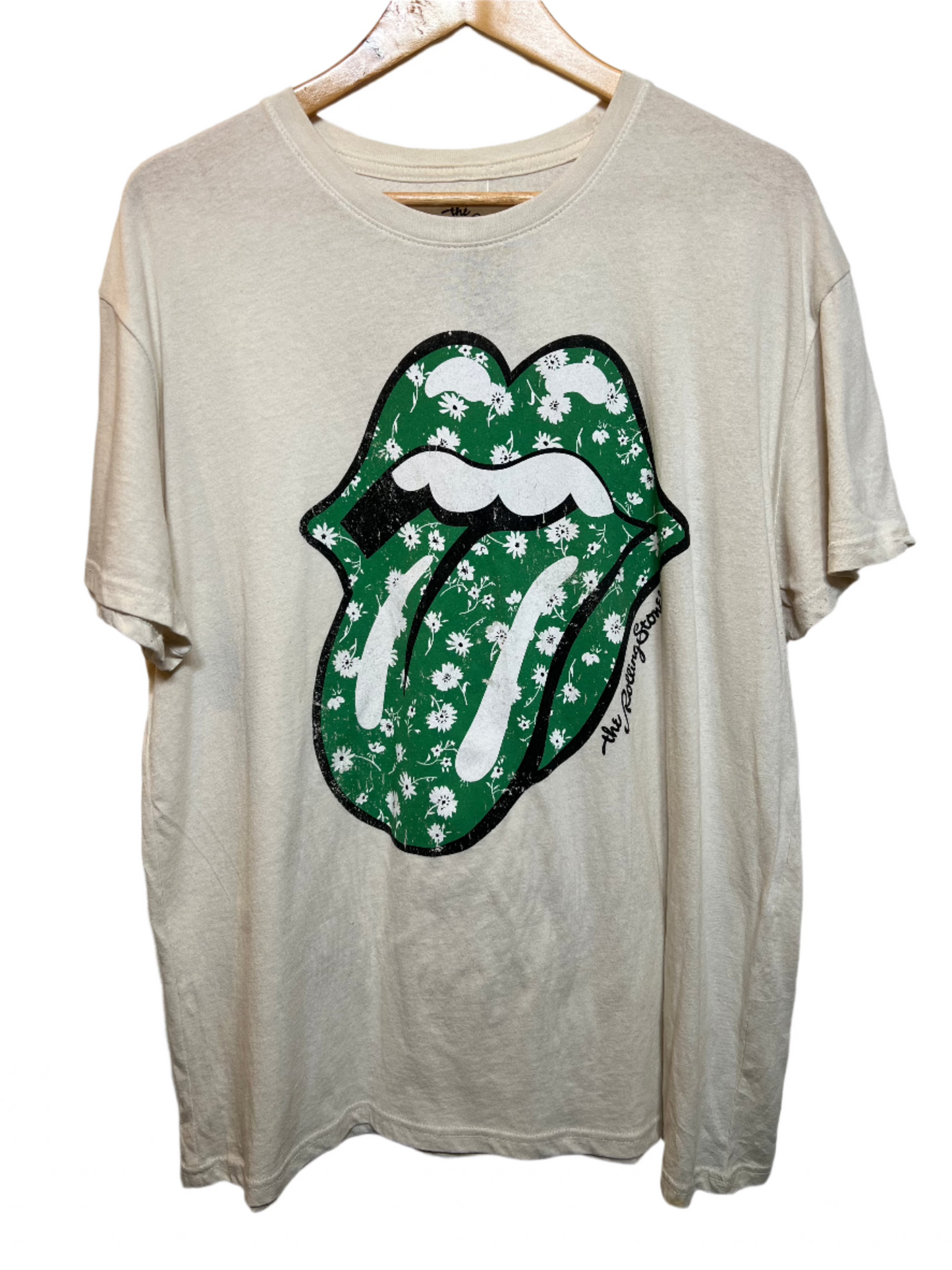 The Rolling Stones Mens White T Shirt (Size XL)