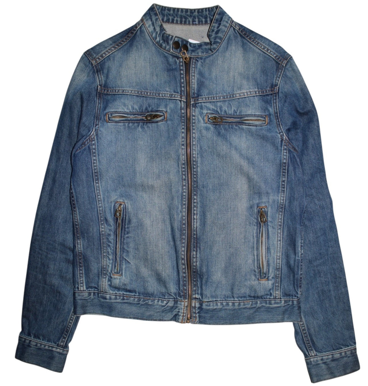 Jack & Jones Zipped Women's Denim Jacket (Size L)