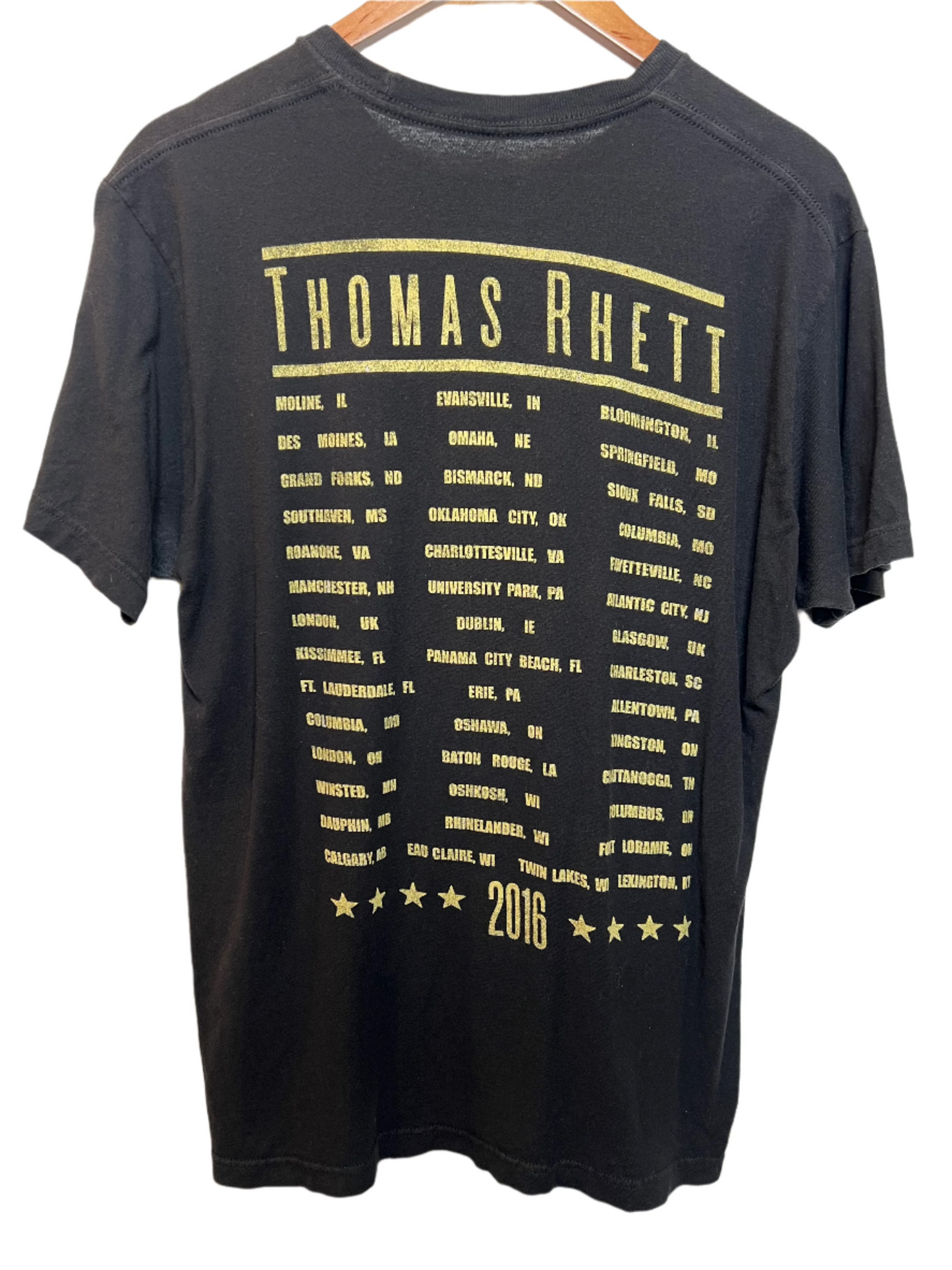 Thomas RhettMens Black T Shirt (Size L)