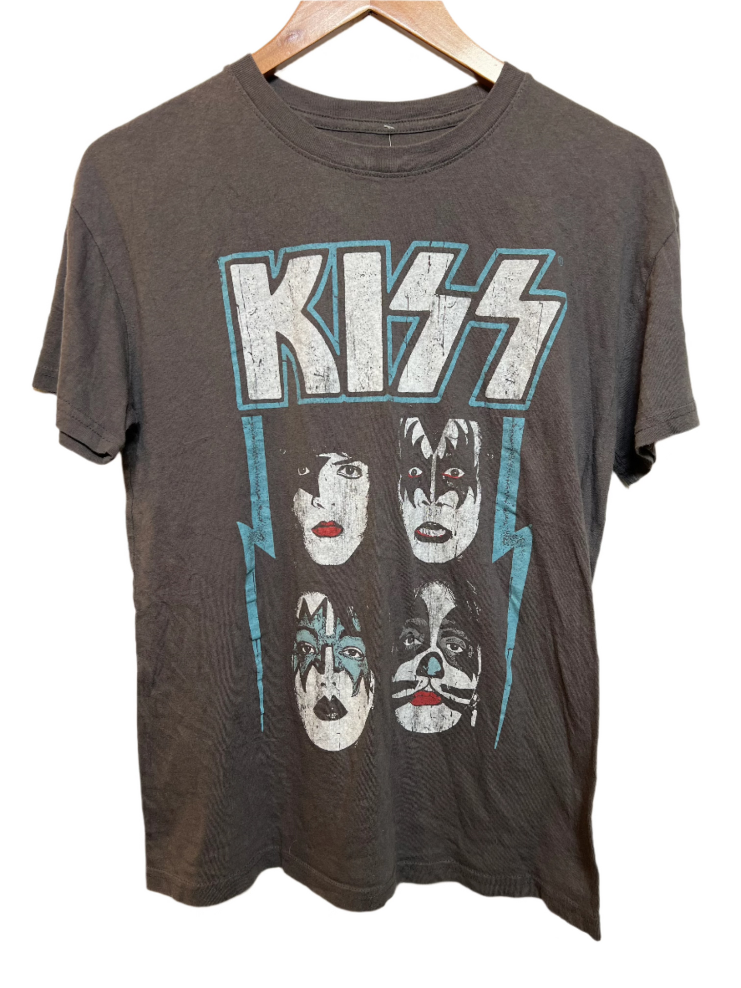 KISS Mens Grey T Shirt (Size S)