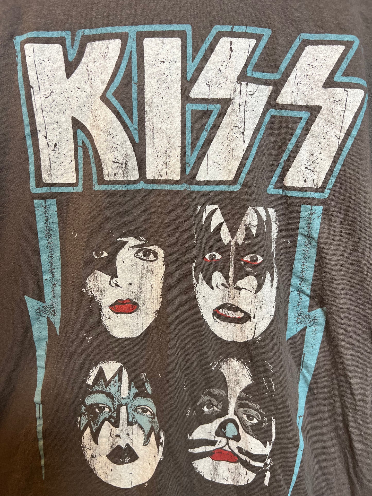 KISS Mens Grey T Shirt (Size S)