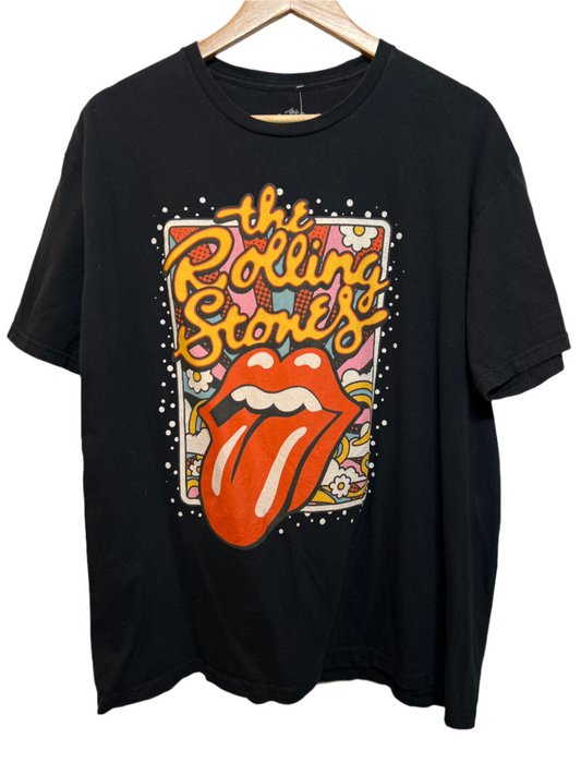 The Rolling Stones mens Black T Shirt (Size XL)