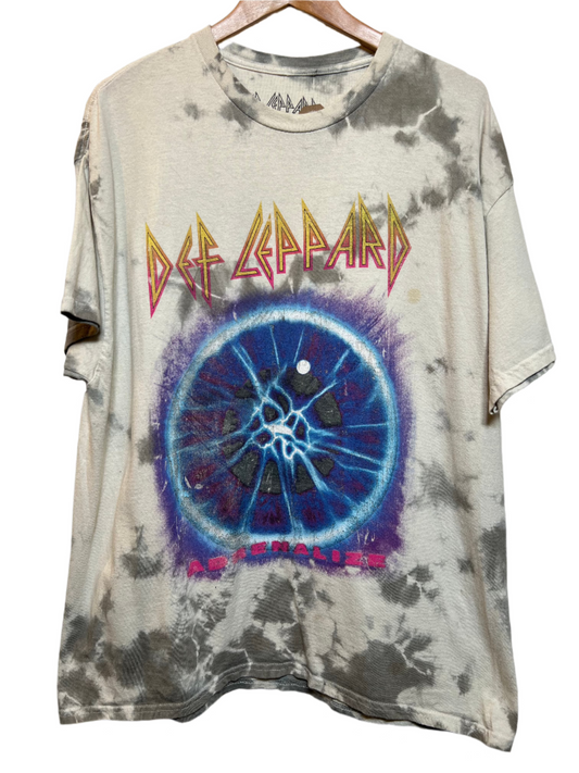 Def Leppard Mens Tie Dye T Shirt (Size XL)