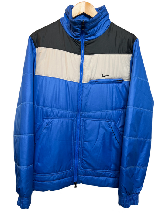 Nike Mens Blue Lightweight Puffer Jacket (Size L)