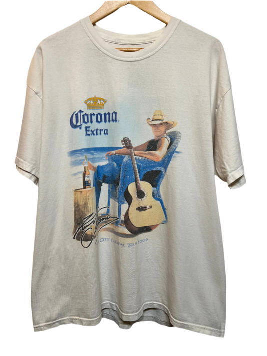 Corona Mens White T Shirt (Size XL)