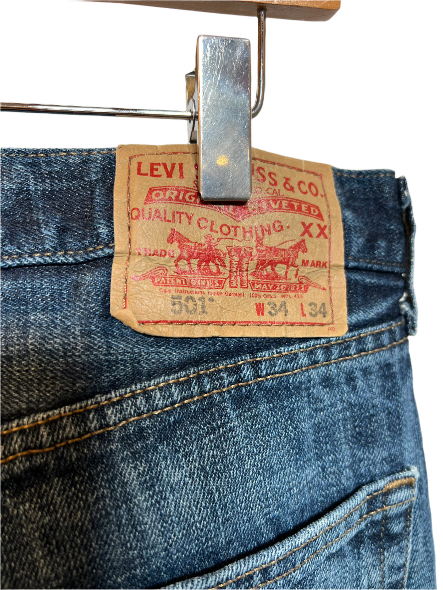 Levi's 501 Dark Blue Jeans (34x34)