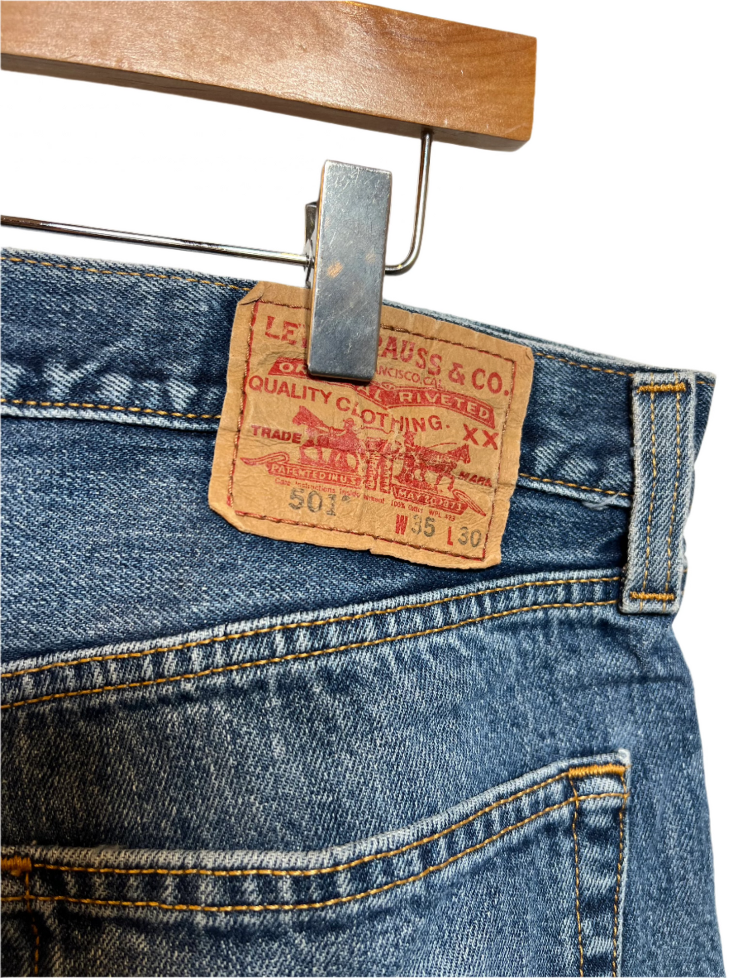 Levi's 501 Blue Jeans (35x30)