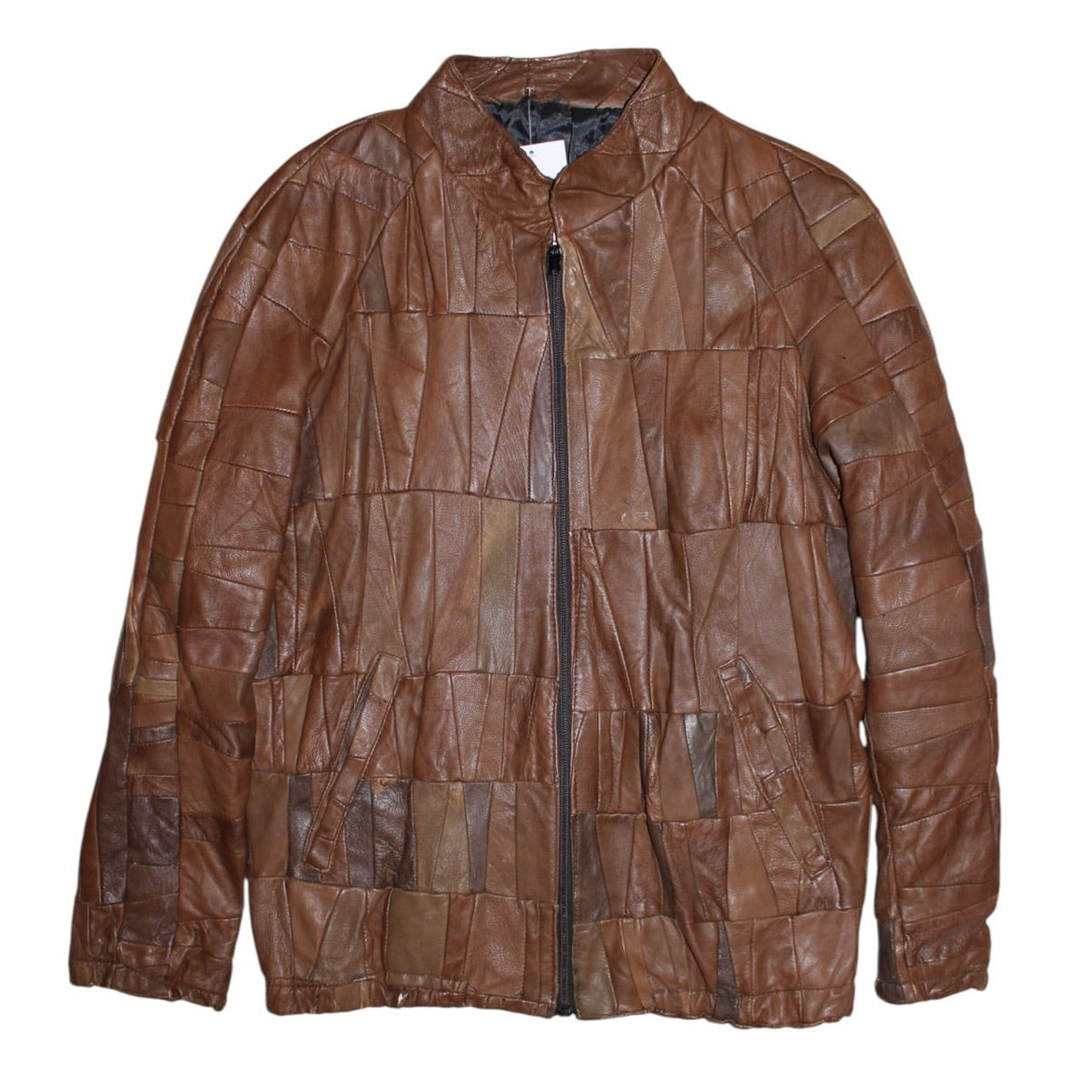 Leather Zipped Jacket (Size M)