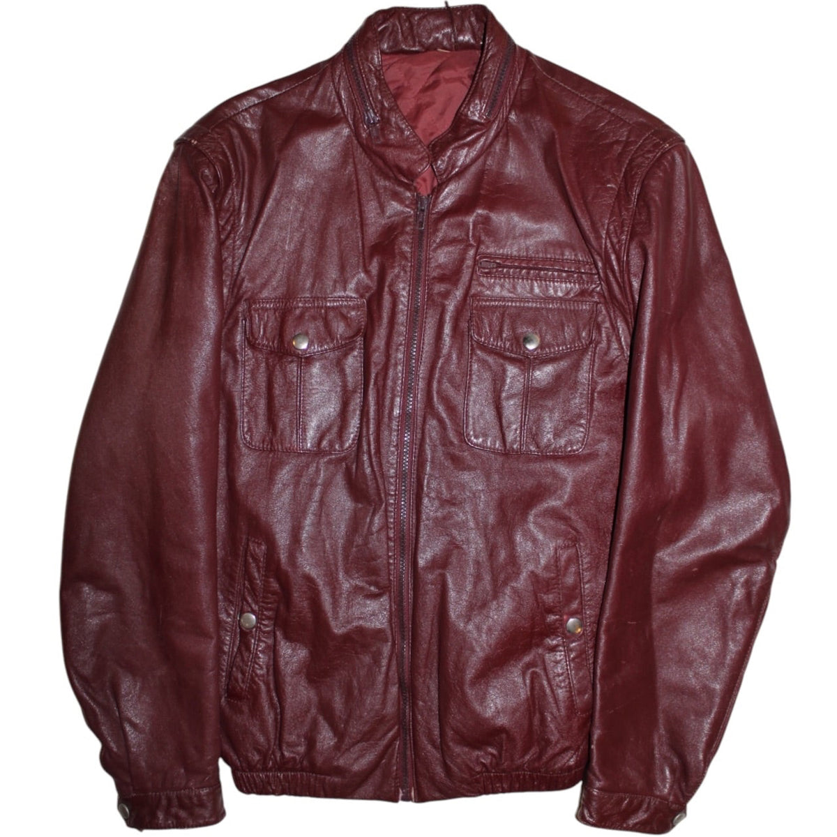 Red Leather Jacket (Size M)