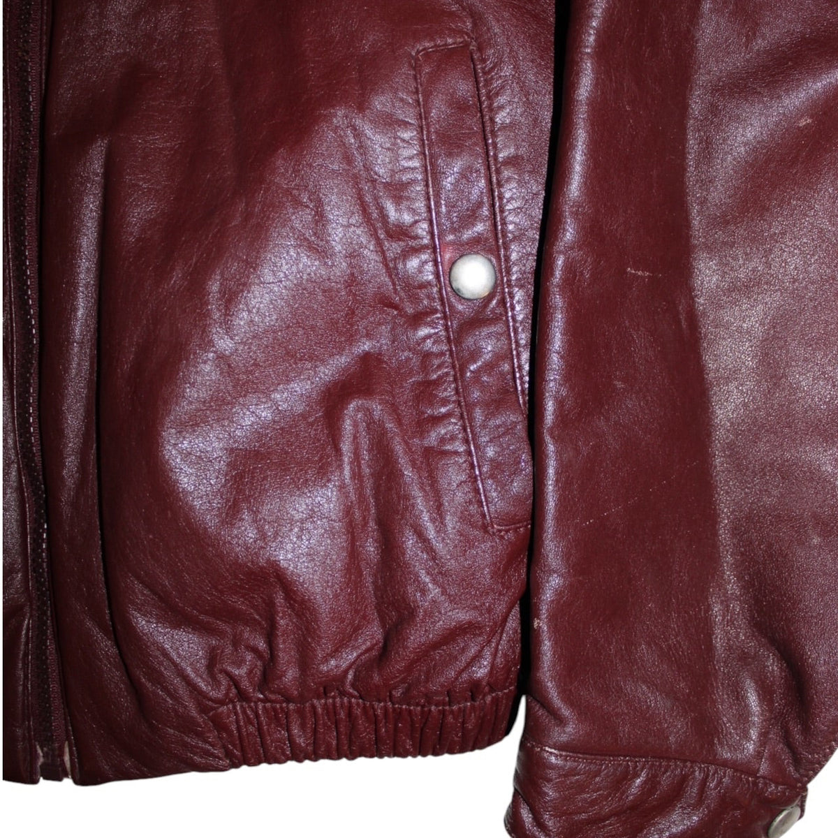 Red Leather Jacket (Size M)