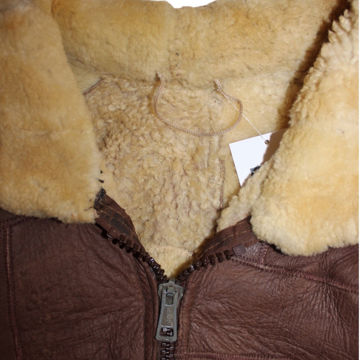Patchwork Shearling Jacket (Size L)