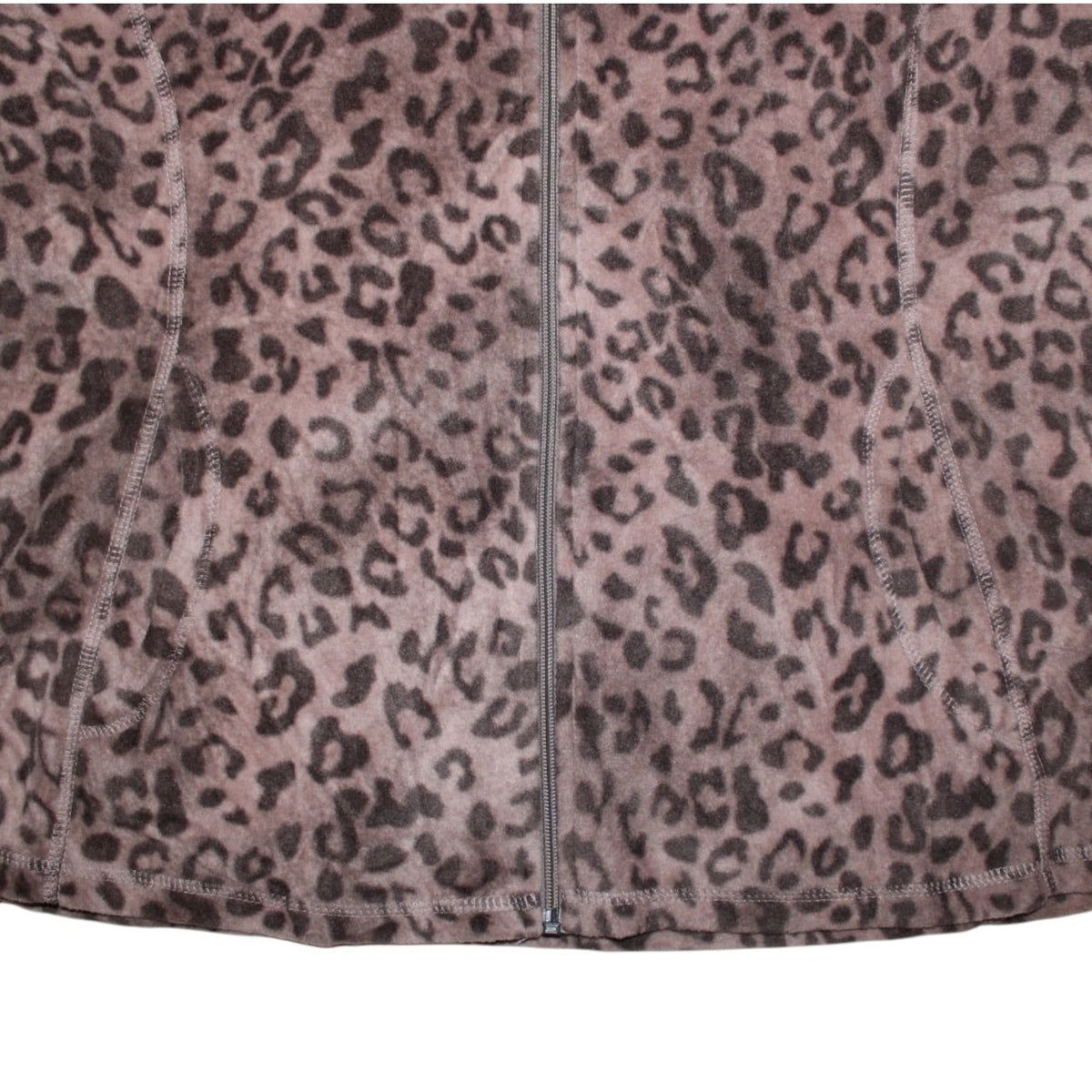 Old Navy Cheetah Print Zipped Fleece (Size XL)