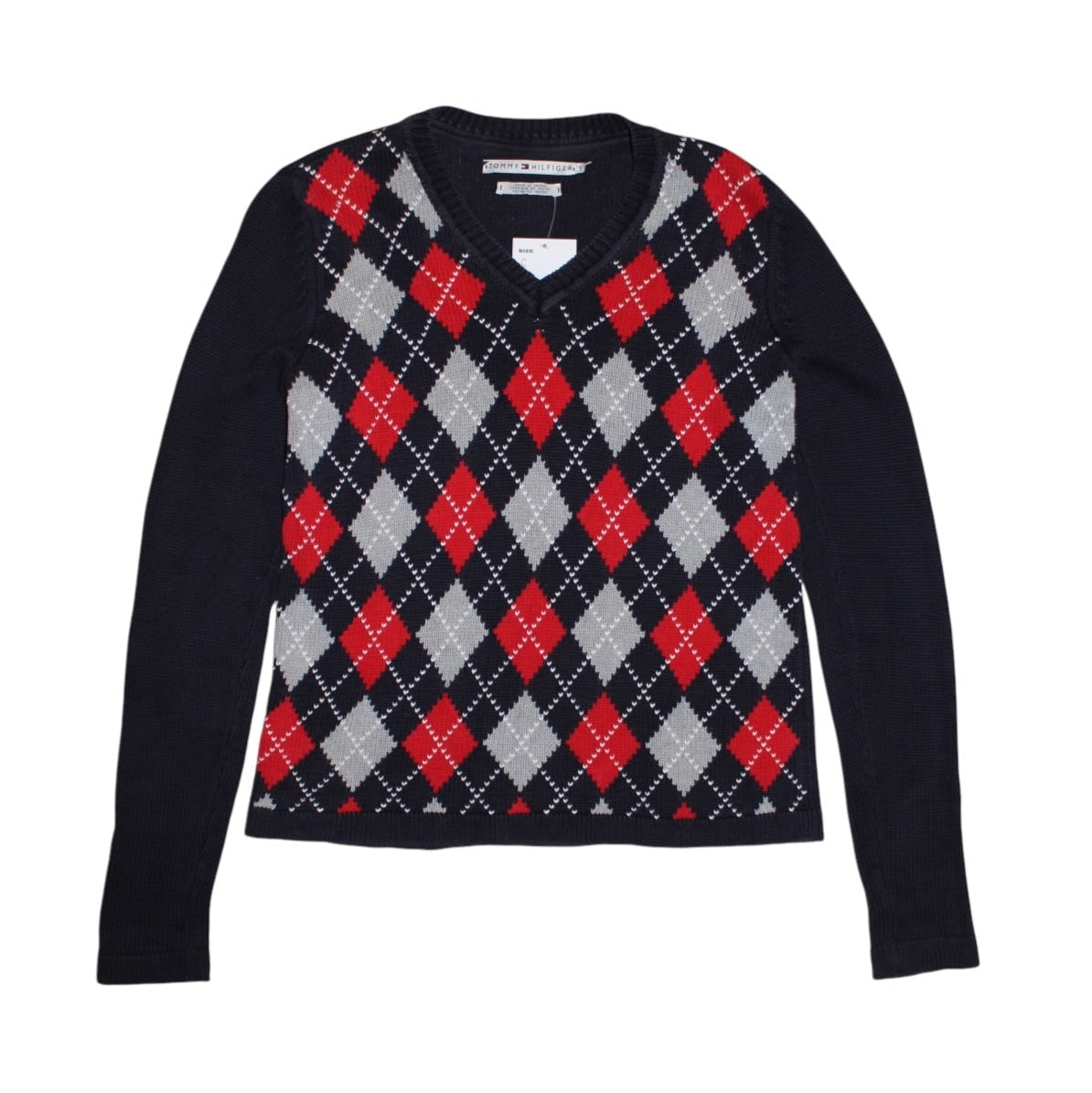 Tommy Hilfiger Argyle Knitted Sweater (size S)