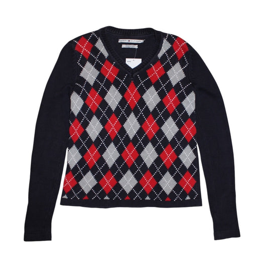 Tommy Hilfiger Argyle Knitted Sweater (size S)