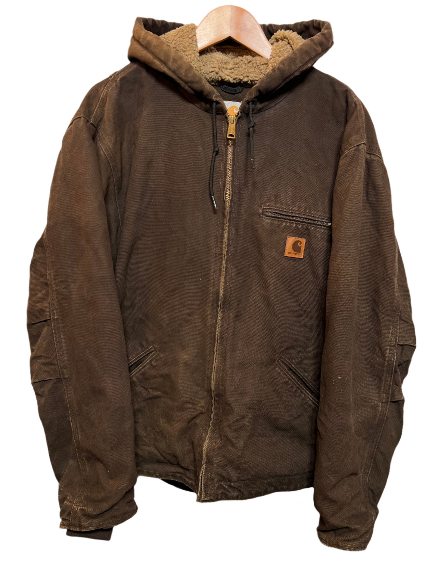 Carhartt Mens Dark Brown Jacket (Size L)