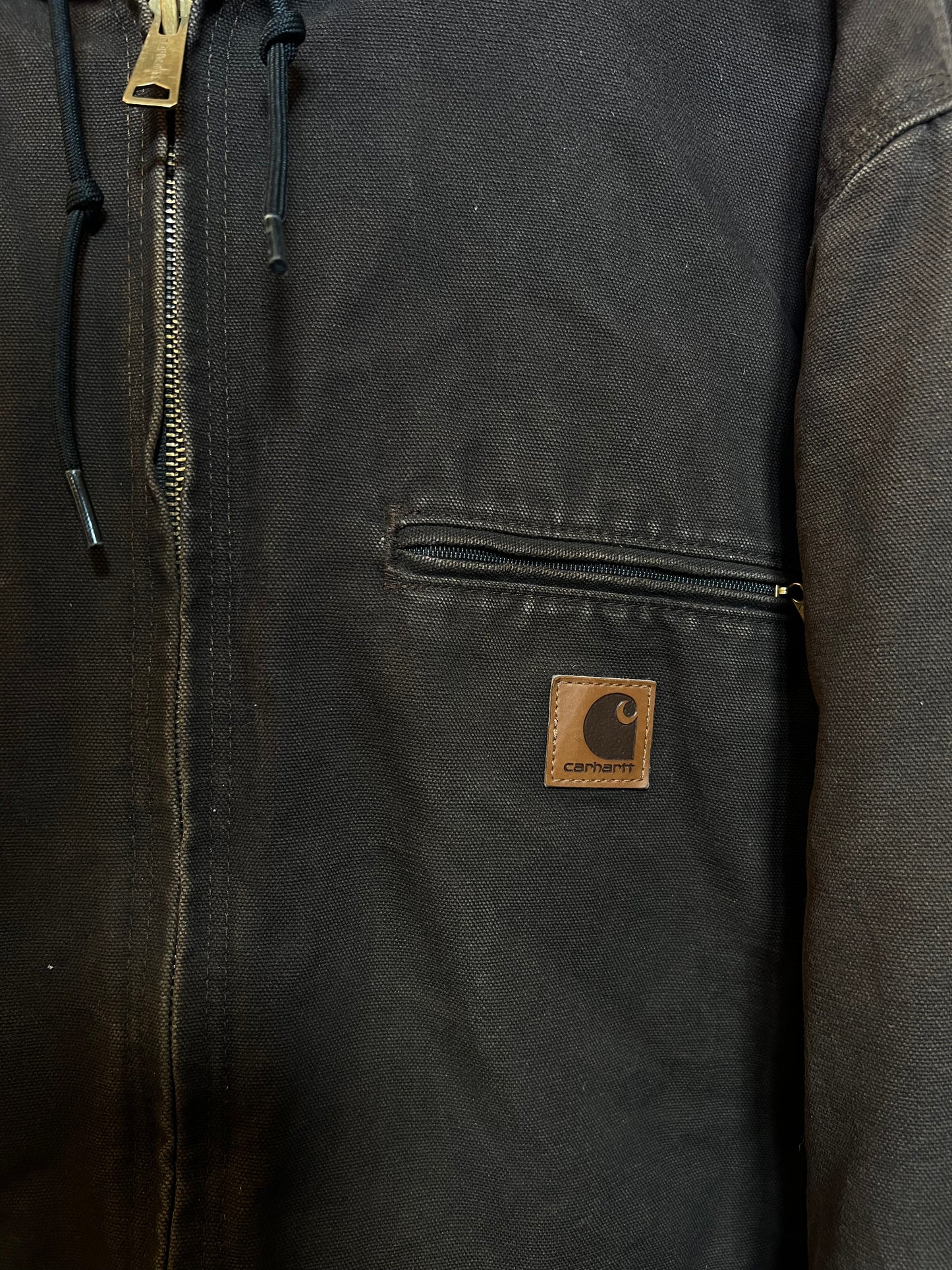 Carhartt Mens Dark Brown Jacket (Size L)