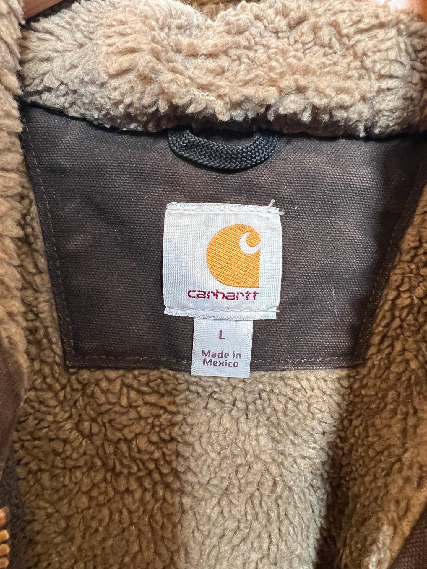 Carhartt Mens Dark Brown Jacket (Size L)